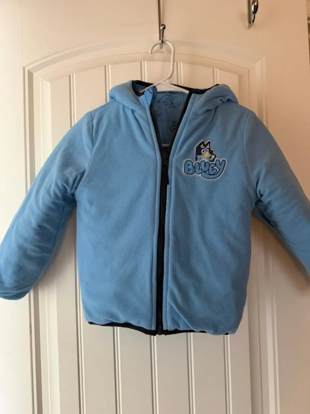 5T bluey reversable toddler coat